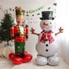 2pcs Festive Christmas Snowman Balloon,Standing Foil Inflatable,Perfect for Holiday Mall or Home Decor, Christmas Decorations