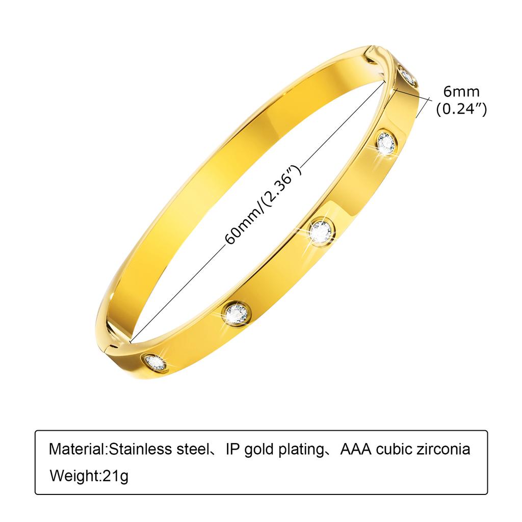 Kristall CZ Armband Wasserdicht, Tennis Handketten Armbänder Für Damen, Edelstahl Großhandel Schmuck