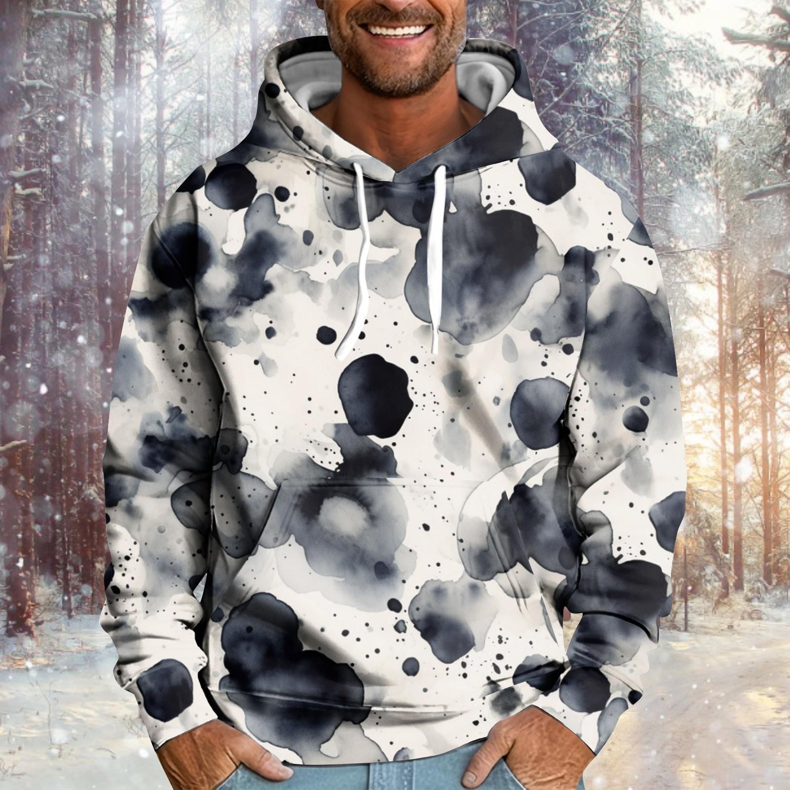 

Мужское и женское плюшевое теплое пальто с длинными рукавами и капюшоном, свитер для отдыха XL