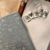 Multifunctional Stainless Steel Nails Plate Heart Themed Manicure Stamping Plate Perfect for Home and Salon Manicure Use