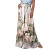 Pantalon Palazzo taille haute pour femmes, jambes larges, décontracté, fluide, imprimé Floral, pantalon de plage avec poche, été