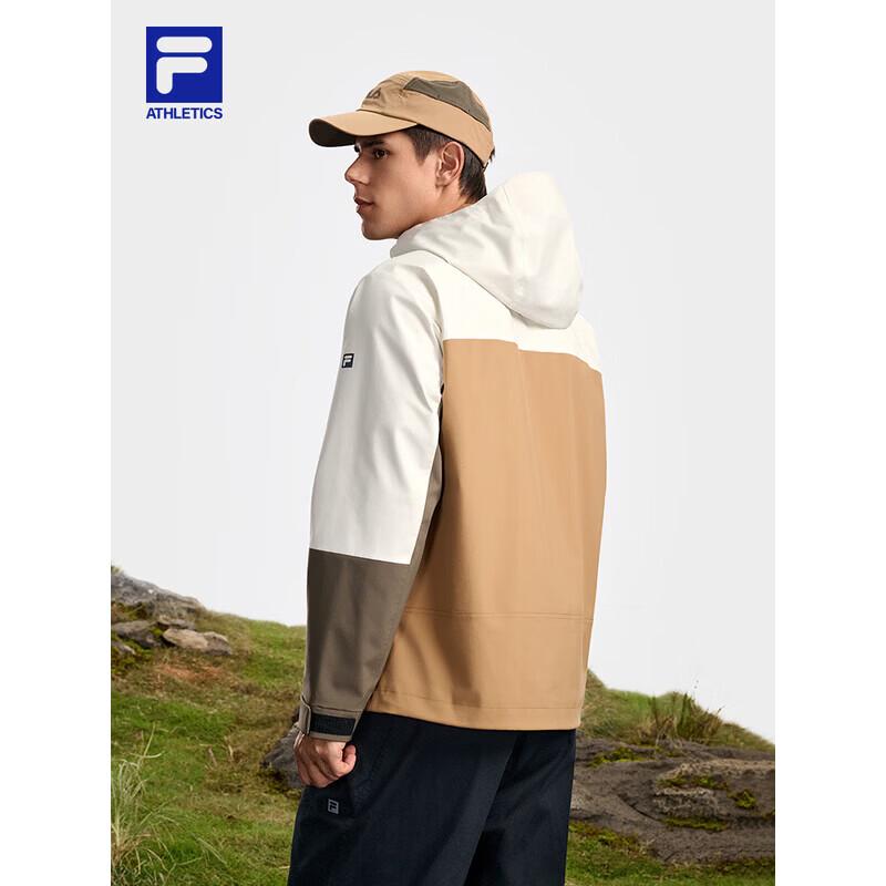 FILA Men's 2026 Spring Color-block Hooded Woven Jacket