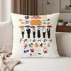 Ffriends Cclassic TV Series Pillow Case Suitable For Bedrooms Living Rooms Cars Home Decoration