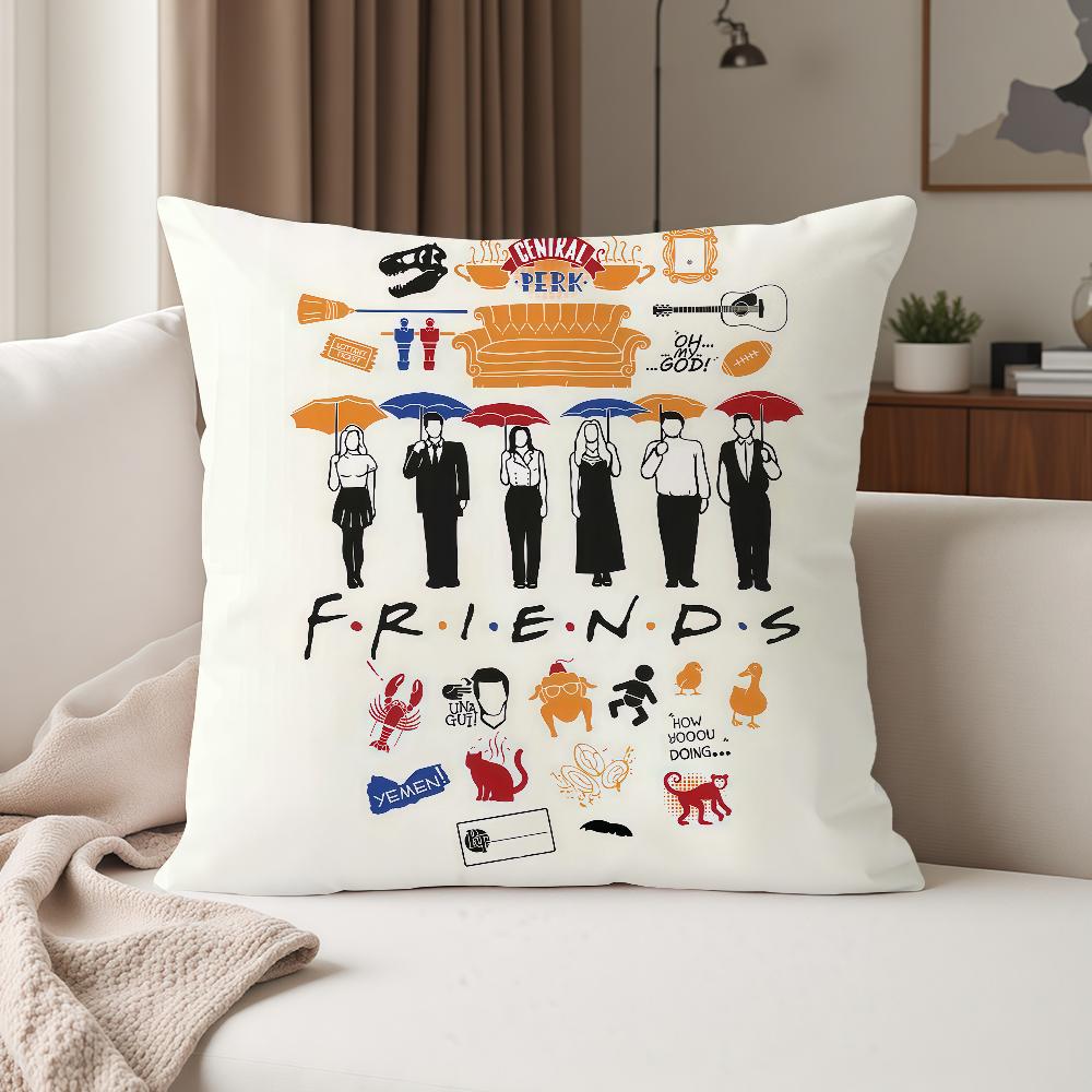 Ffriends Cclassic TV Series Pillow Case Suitable For Bedrooms Living Rooms Cars Home Decoration