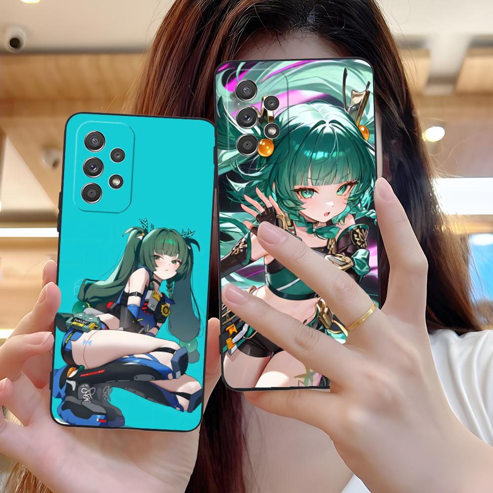 Zenless Zone Zero QingYi Phone Case for Samsung Galaxy M55 54 42 35 34 33 32 23 22 15 14 13 12 F55 5G Colorful Cover Cellphones