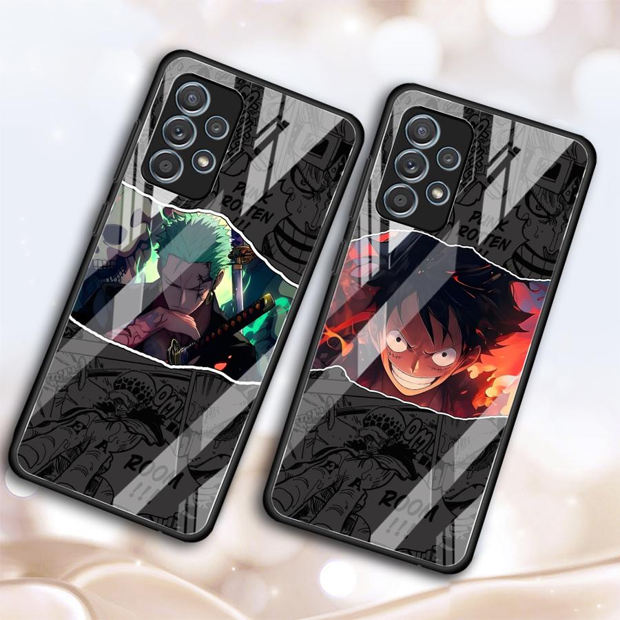 OneS P-ieceS Anime Case for Samsung Galaxy A12 A10 A13 A20 A21 A06 A14 A30 A15 A50 A73 A34 A16 A02 A36 A71 A56 A35 A25 A51 A52