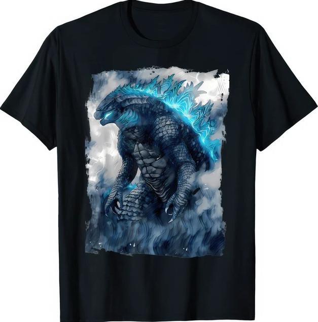 Kaiju Japanese Monster Art Movie Fan Graphic Anime Style Creature T Shirt XL