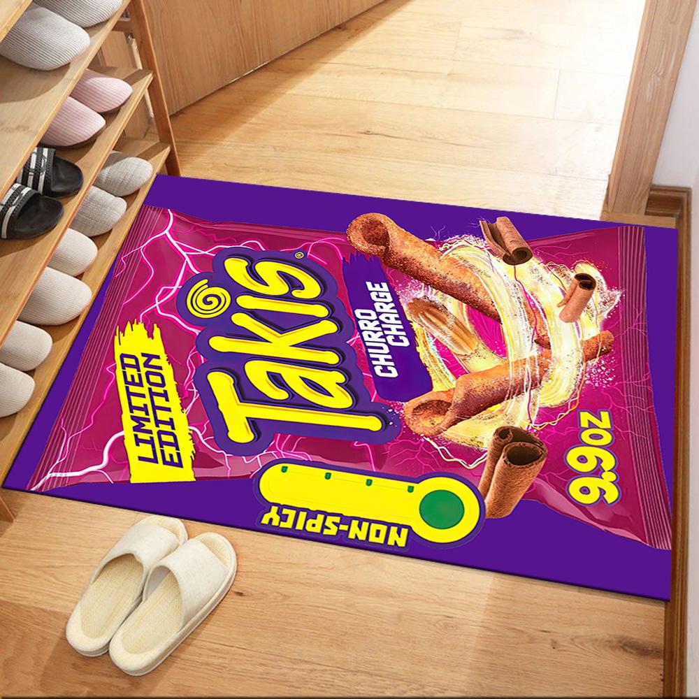 Limitierte Edition Takis Churro Geschmack Quadratische Teppiche sind eine großartige Wahl für Wohnzimmer, Schlafzimmer, Heimdekoration und als Geschenke.