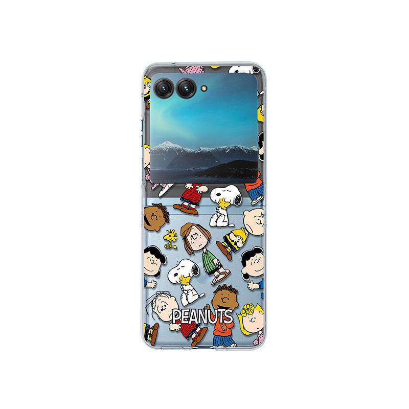 Cute Snoopy Charlie Phone Case For Motorola Moto Razr 40 50 Ultra 50ultra Folding Flip Fold Funny Snoopy Pendant Protect Cover