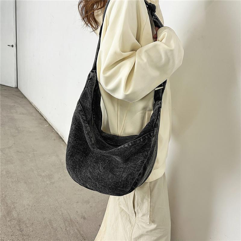 Crossbody Bag Women's Bag Large Capacity Shoulder Bag Commuter Denim Bag