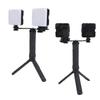 2PCS Video Light 5600K Dimmable Phone Mount Selfie Light Portable Photography Lighting with Stand for Vlogging Recording