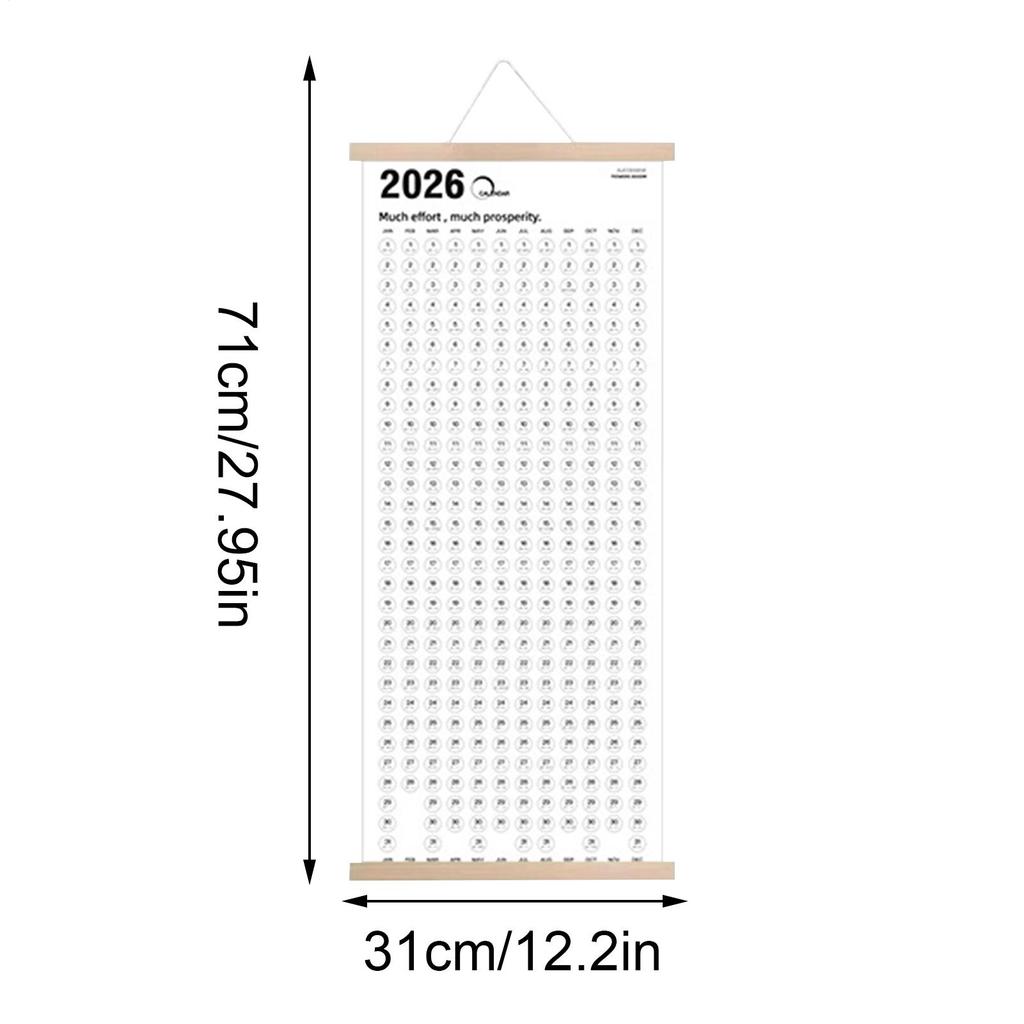 2026 Calendar Wall Double-Sided Monthly With Stickers Large Wall Calendar 2026-2027 For Christmas New Year Schedule Appointment