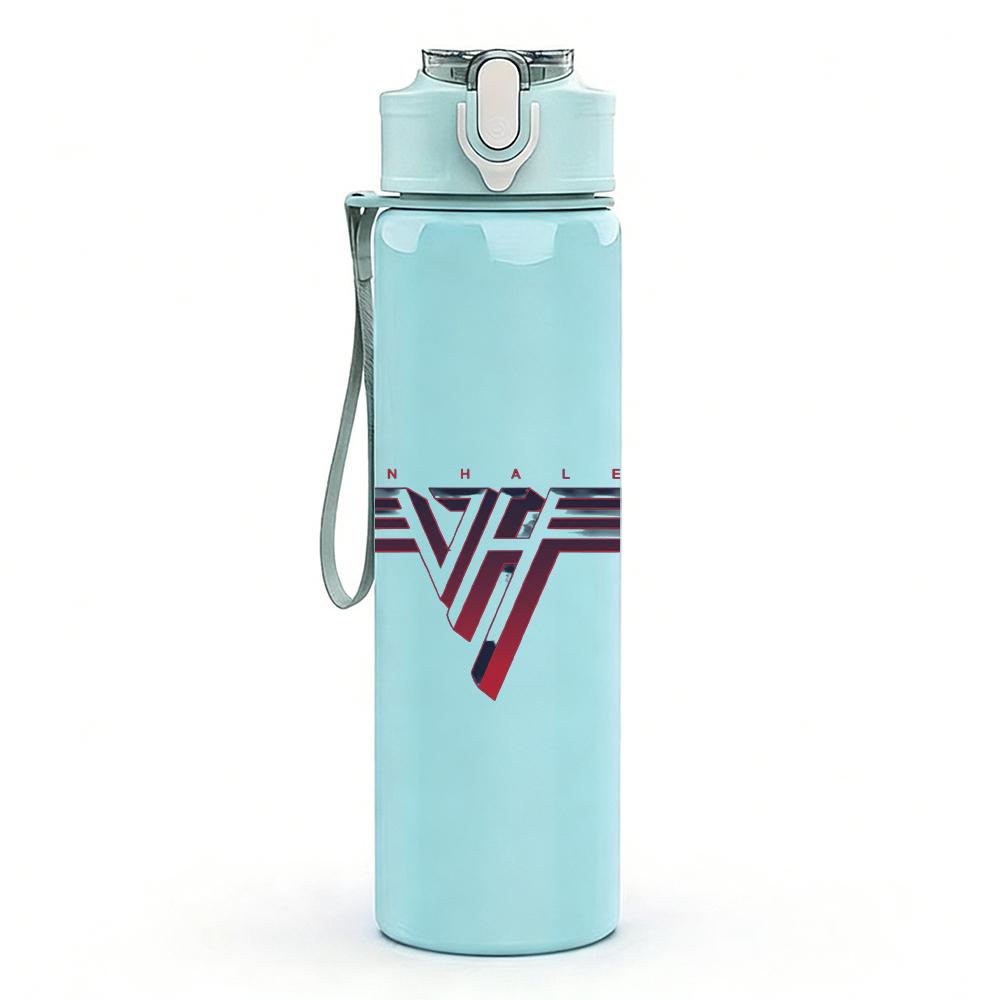1PC Van Halen Rock Band Wing Logo Print 750ml Portable Sports Water Bottle Leakproof Gym Outdoor Travel Drink Cup