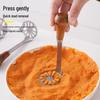 Zhaoran Stainless Steel Potato Masher with Wooden Handle