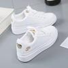 Fashion Shoes 2025 Women Running Spring Autumn Fashion Embroidered Flower White Breathable Lace-Up Casual Sneakers