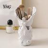 Custom Stationery Organizer 3D Printed Angel Wings Vase & Pen Holder, Sculpture Unique Home Office Accessories Desktop Decor, Multi?Functional