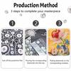 Pearl Painting DIY Kit Apple Flower House Landscape Frameless Sparkling Bead Art Canvas Creative Home Decor Craft for Beginners