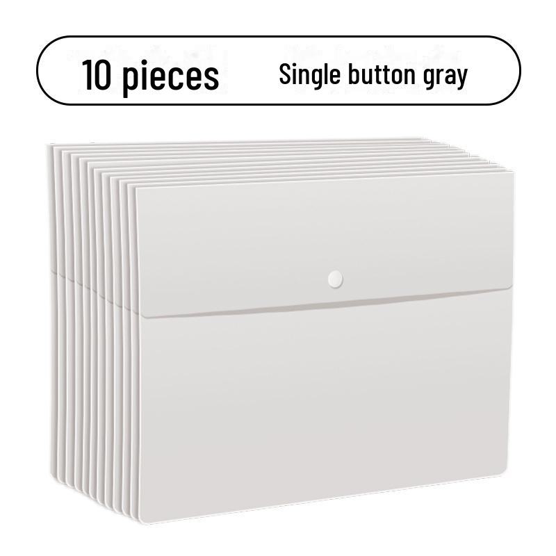 

Папка-регистратор на кнопках из утолщенного полипропилена формата А4 для документов и полисов