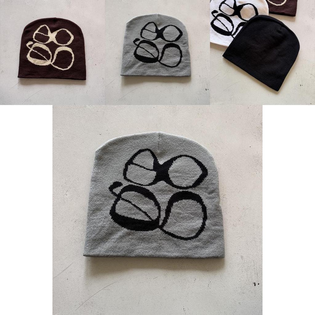 Unisex Patterned Beanie Hat With Breathable Warmth For Fall Winter Street Style