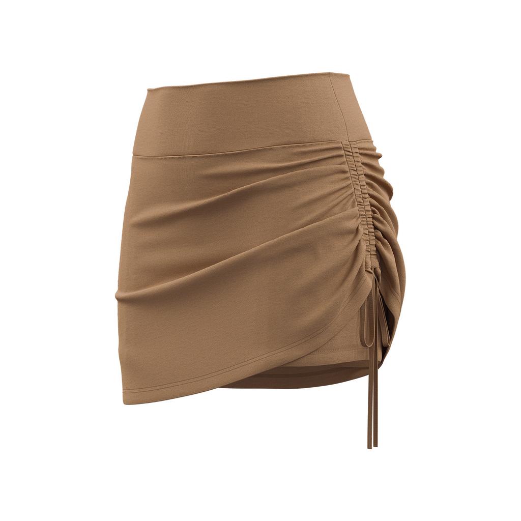 New Summer Wrinkled Sports Skirt Female Anti Exposure High Waisted Running Fake Two Piece Short Yoga Shorts for Women