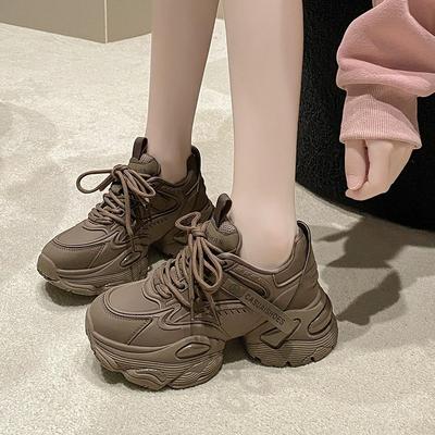 Dicke Sohle Dad Shoes Herbst/Winter 2025 Neu Amerikanischer Retro Atmungsaktiv Innere Höhe Lässige Sportschuhe