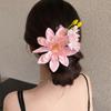Accessories Floral Hair Clip Pink Blue Headdress Fashion Flower Hairpin  Bridesmaid Accessories