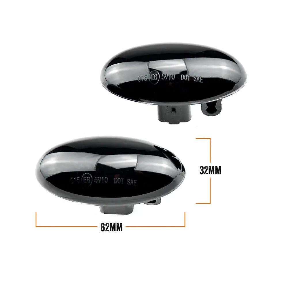2PCS For Peugeot 107 206 Citroen Berlingo C1 C2 C3 Turn Signal LED Side Marker Light Repeater Lamp Flowing Indicator