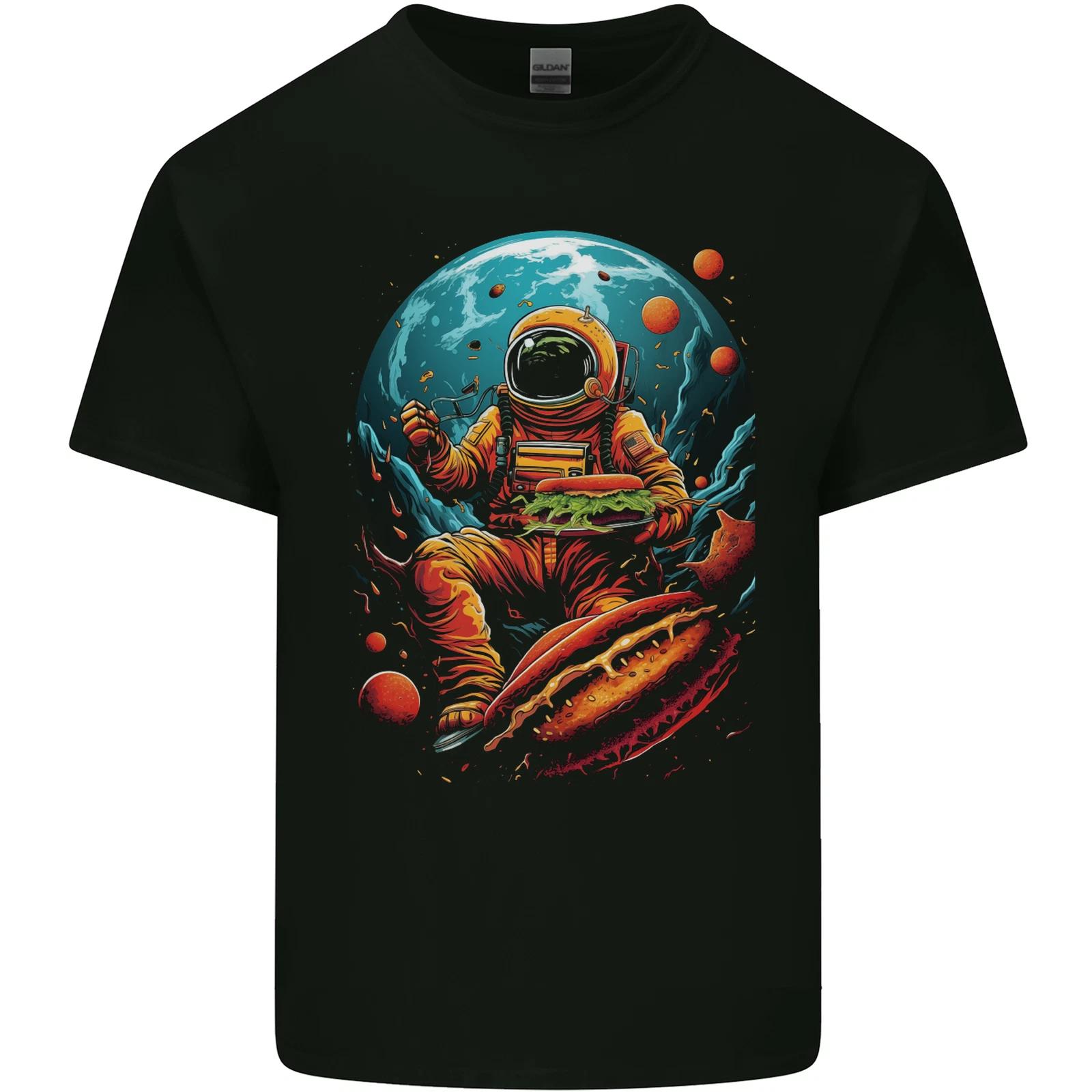 

Fantasy Burger Space Astronaut Planets Food Kids T-Shirt Childrens 3XL