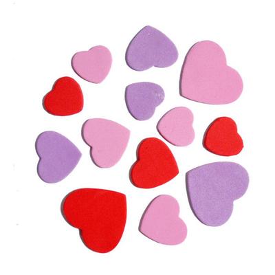 MegaCréa DIY - Foam Heart Stickers 2 To 4 Cm 22 Pieces