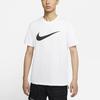 Nike Large Logo Casual Soccer Sports Short Sleeve T-Shirt for Men In White