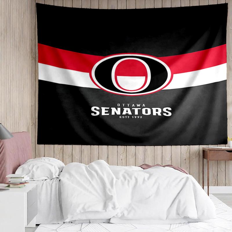 1PC Ottawa Hockey Team Tapestry Accessories Playroom Tapestry, for Bedroom,Livingroom, dormitory Room Wall Decor Fan Birthday Gifts