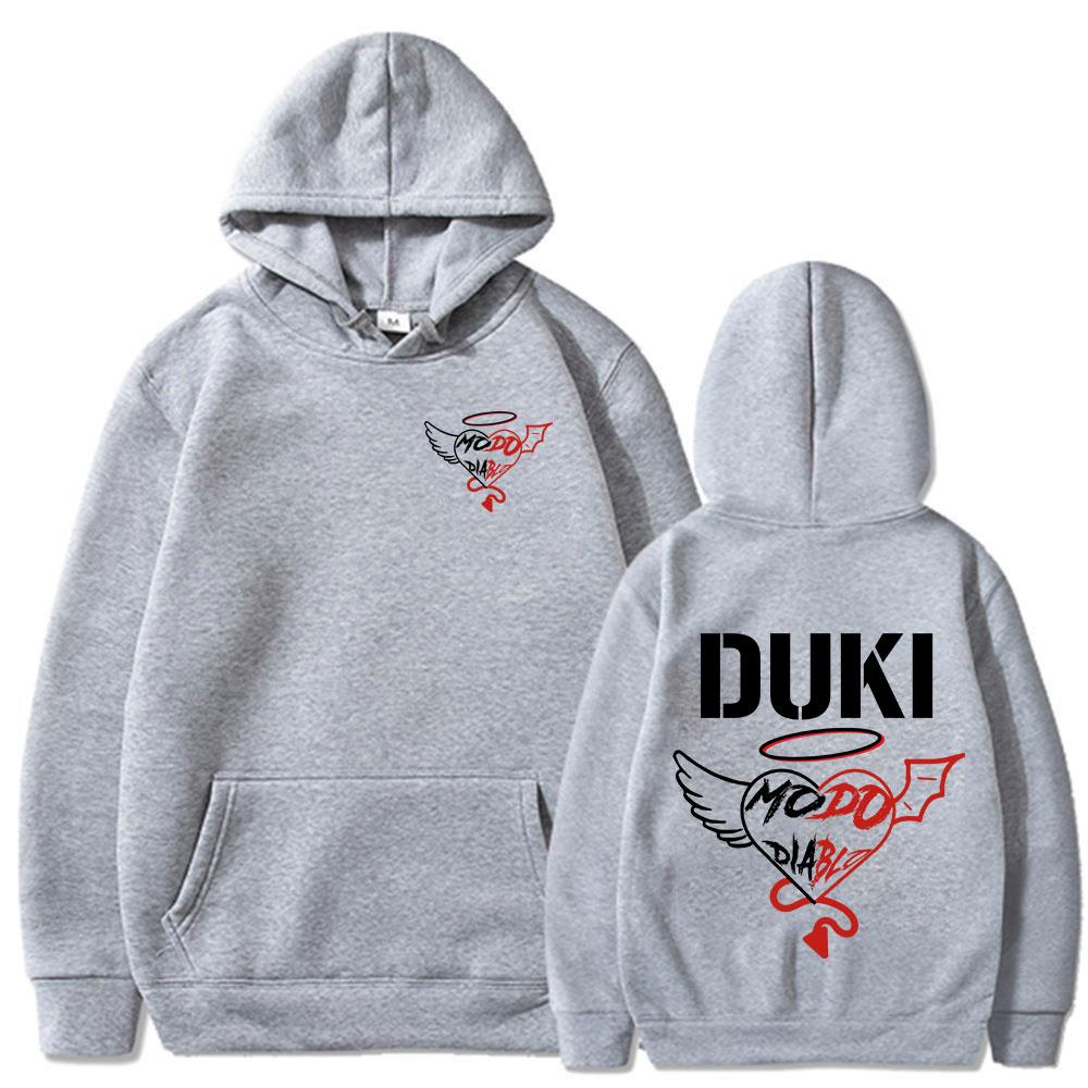 Rapper Duki Modo Dlablo Band Merch Hoodies Herren Damen Kleidung Mode Hip Hop Übergroße Sweatshirts Vintage Hip Hop Pullover