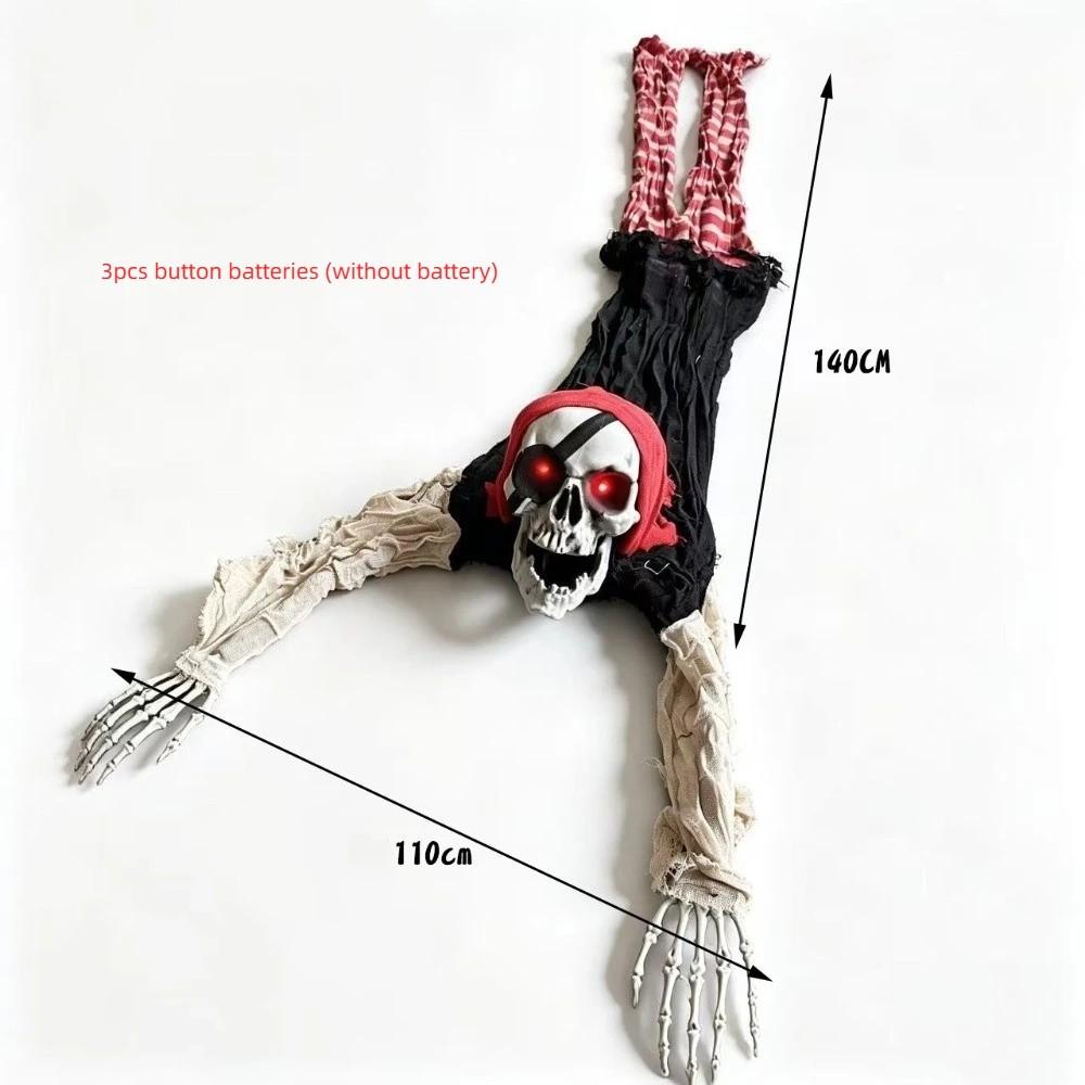 Bald Head Halloween Crawling Ghost Electric Climbing Zombie Figure Haunted House Prop
