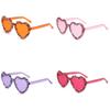 New Unisex Heartshaped Clear Jelly Sunglasses With Handmade Rhinestones For Summer Parties