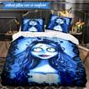 Gotische Leichenschönheit In Bloom 3-teiliges K-Pop Musikgruppen-Bettwäscheset, Ideal für Schlafzimmer, Wohnheim, Inklusive Bettbezug und 2 Kissenbezügen, Fan-Geschenke