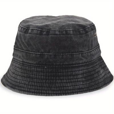 Populárny unisex bavlnený letný praný džínsový klobúk bucket pre ženy jarný rybársky klobúk vonkajší cestovný slnečník darček