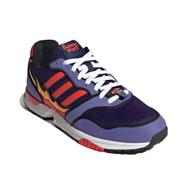 The Simpsons x adidas ZX 1000 Flaming Moes Unisexové tenisky Fialová Jasně červená Jádrově černá H05790
