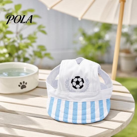 Pet Football Hat, Lightweight Breathable Dog Baseball Cap, Adjustable Strap Cap with Ear Holes for Dogs Cats, Outdoor Sun Protection Cap