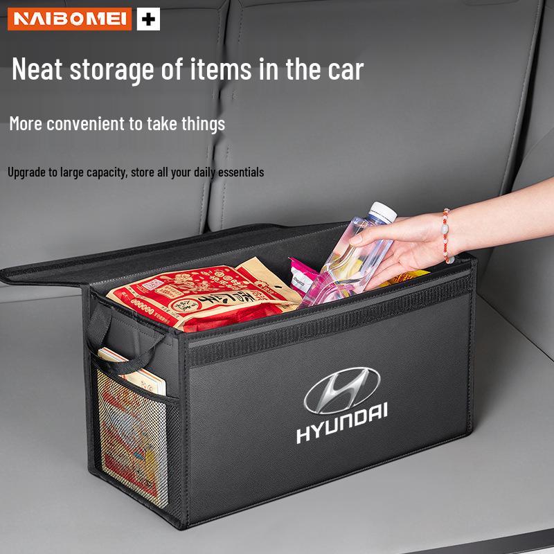 Universal Car Trunk Organizer for Hyundai Sonata, Elantra, Mingtu, Tucson, ix35, and Langdong