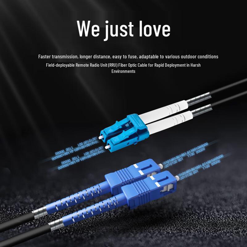 Boyang Outdoor Armored SC-LC Single Mode Duplex Fiber Optic Patch Cable