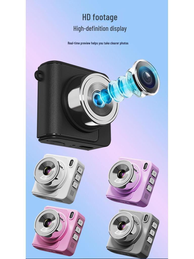 Retro 1080p GoPro-Style Mini Sports Camera with Screen, Ideal for Kids' Photography - Perfect Gift for Girls