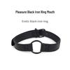 Black Iron Erotic Mouth Gag Ring for Adults