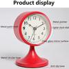 without Battery Alarm Clock Metal Number Clock Creative Silent Table Clock  Home Decor