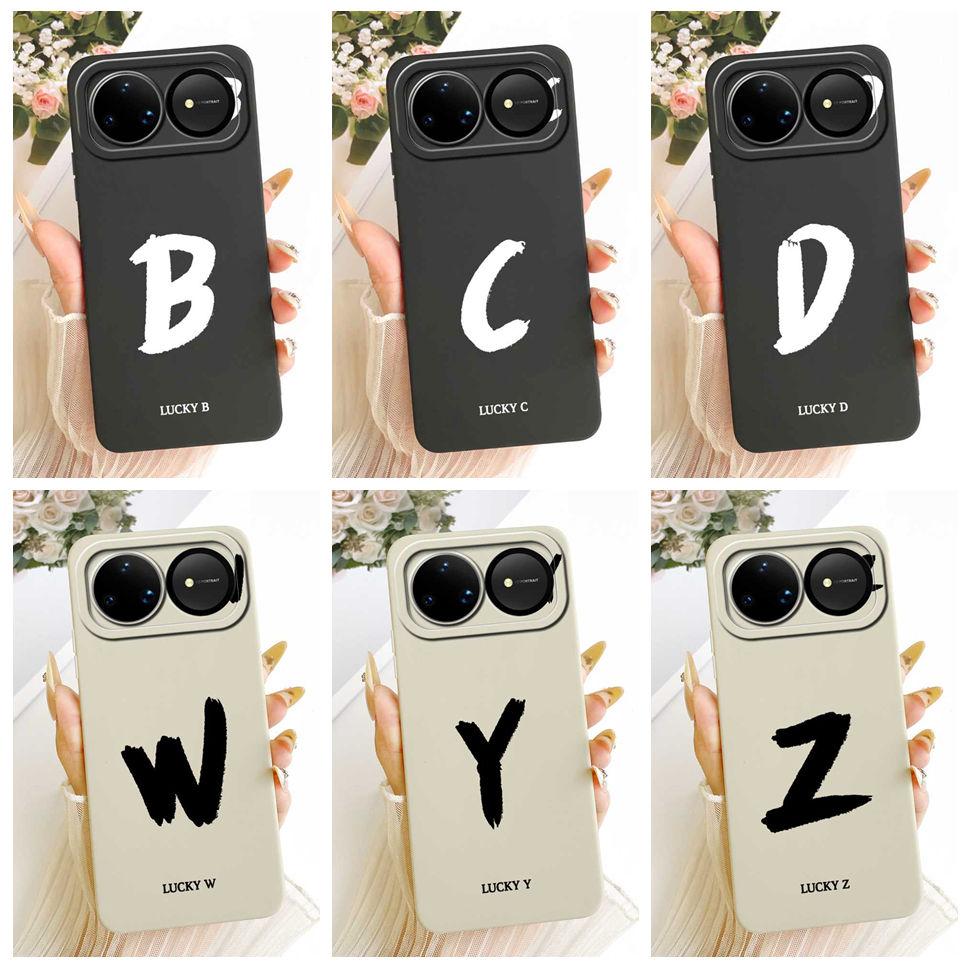 For Huawei nova 15 Ultra 5G Case SLY-AL00 Silicone Cover For Huawei Nova15 Ultra 5G 6.84" Fashion Simple Letters A-Z Phone Shell