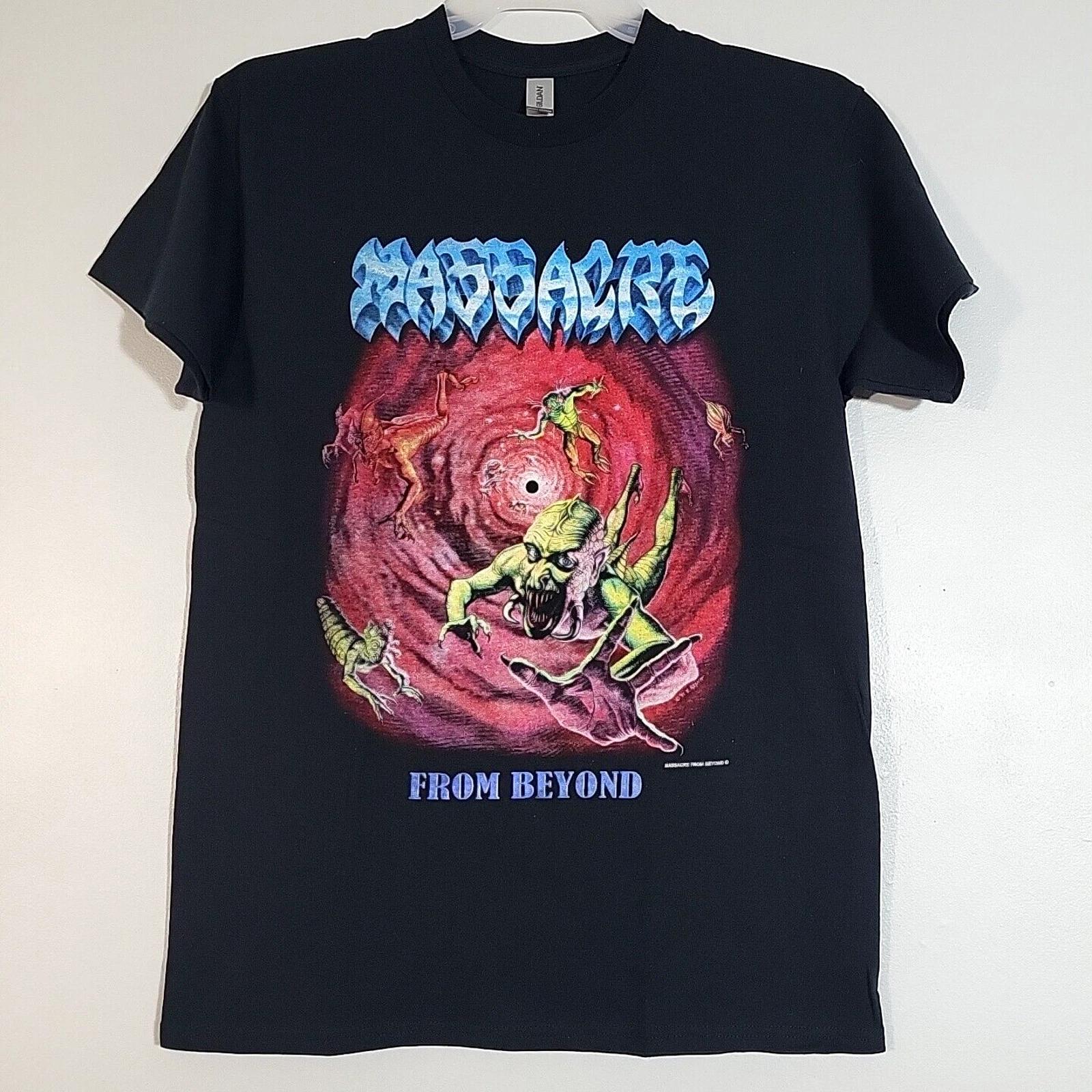 MASSACRE From Beyond S SMALL T-Shirt Black Mens Band Logo 2XL