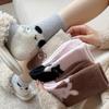 Heel Animal Australian Velvet Socks Women's Medium Tube Socks Autumn and Winter Thickened Plush Warm Plush Cute Sleeping Winter Socks