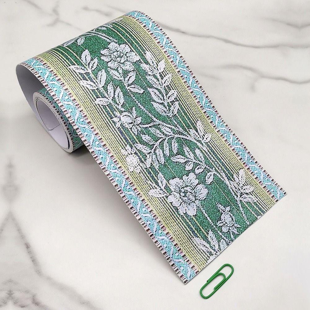 Waterproof Waist Line Self Adhesive Borders Trim Line Baseboard Wallpaper  Bathroom