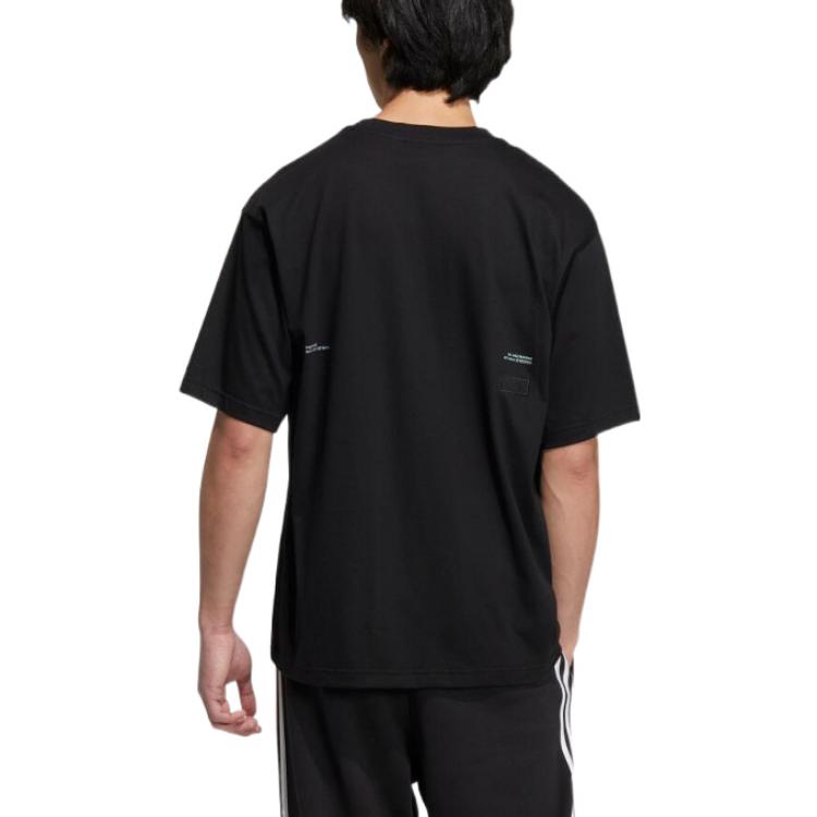 adidas Originals Men's Spray Paint Trefoil T-Shirt Black HS2007