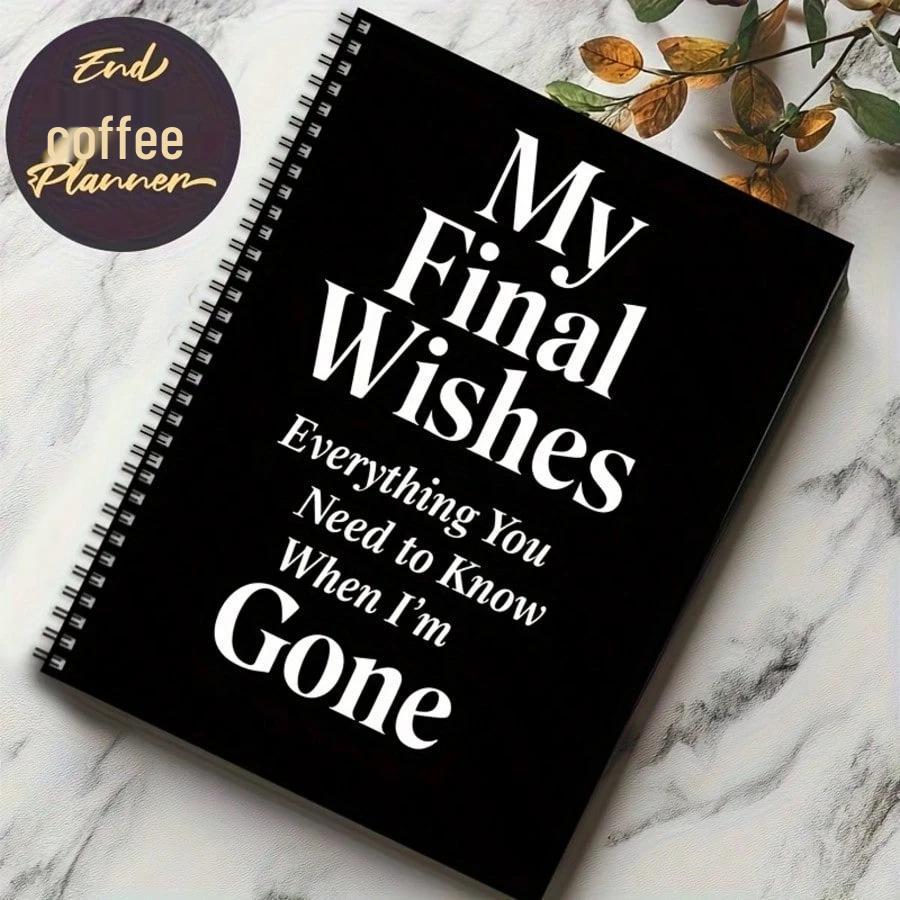 Cross-Border My Final Wishes Life Planning Spiral Notebook