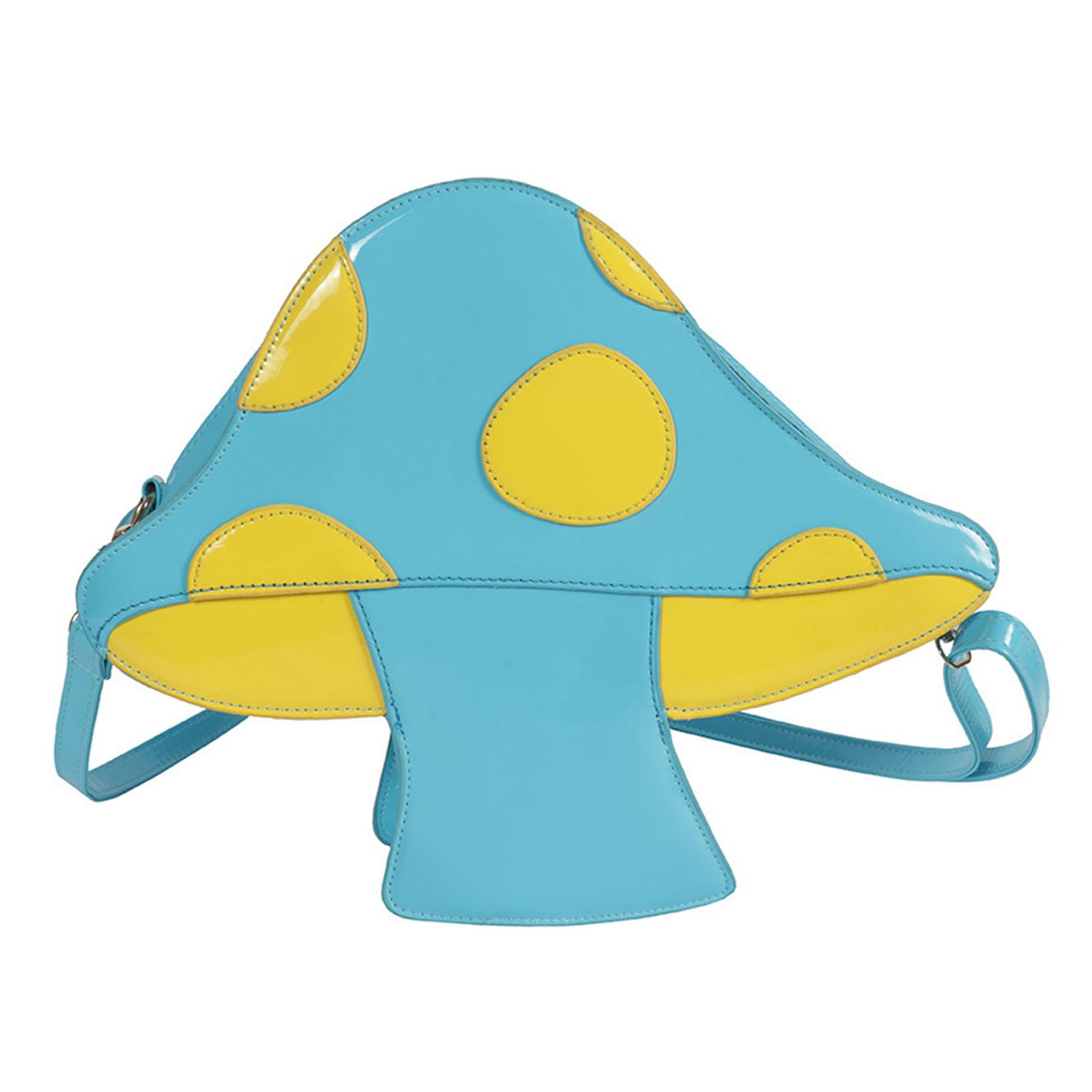 

Женская сумка-тоут из искусственной кожи в форме гриба, женская сумка-кошелек синий